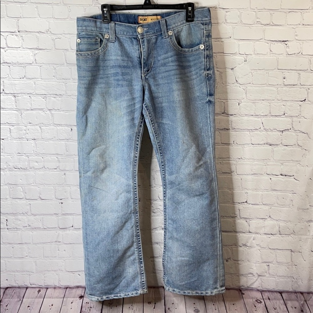 Men’s seven boot cut jean 32x30